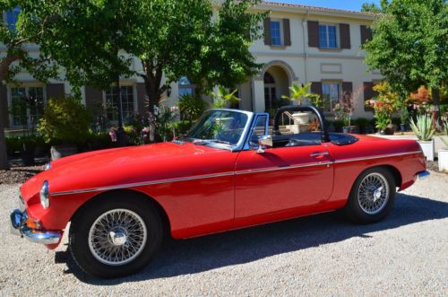 Restored california 1966 mgb - fully syncro. overdrive, wires, tonneau &amp; more!