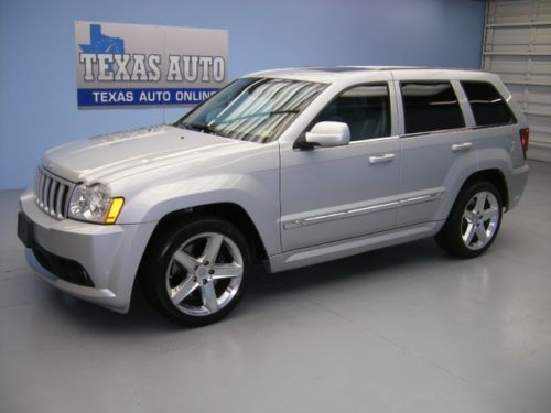 We finance!! 2006 jeep grand cherokee srt-8 hemi awd roof tv leather texas auto