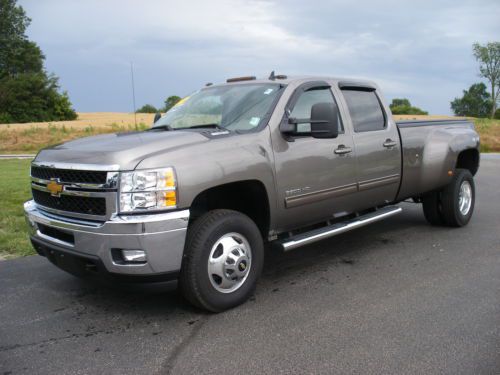 Duramax diesel duallie drw crew cab 4wd 4x4 ltz leather navigation gm certified