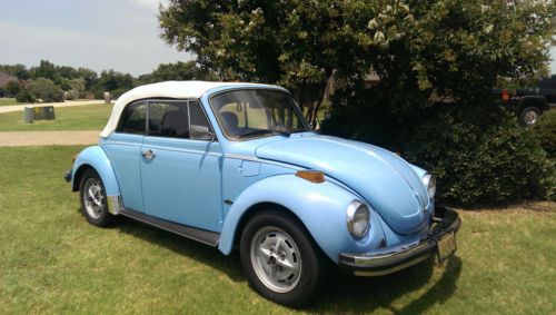 1979 superbeetle convertible karmann babyblue/white ragtop