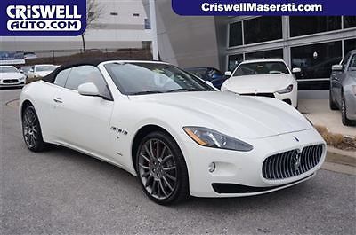 New maserati granturismo convertible white bianco red rosso ferrari v8 loaded