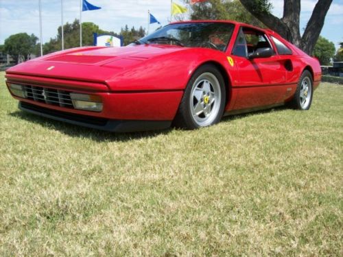 1987 ferrari 328 gts red on black leather 55 k mi 3.2l v8