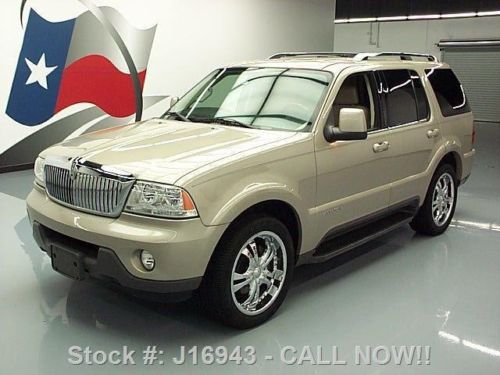 2005 lincoln aviator 6-passenger leather dvd 20&#039;s 75k texas direct auto