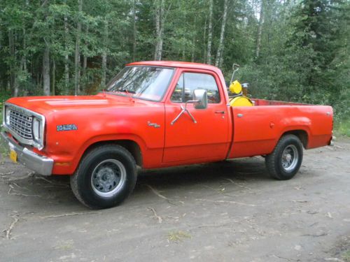 Rare 1978 dodge d-200 diesel pick-up,
