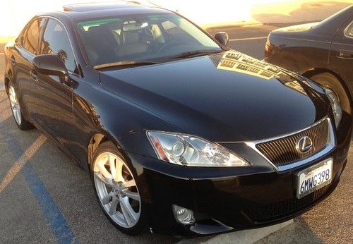 2007 black lexus is250 base sedan 4-door 2.5l