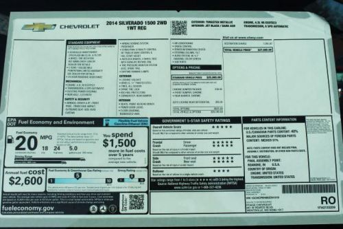 2014 Chevrolet Silverado 1500 Work Truck 1WT, US $27,103.00, image 7