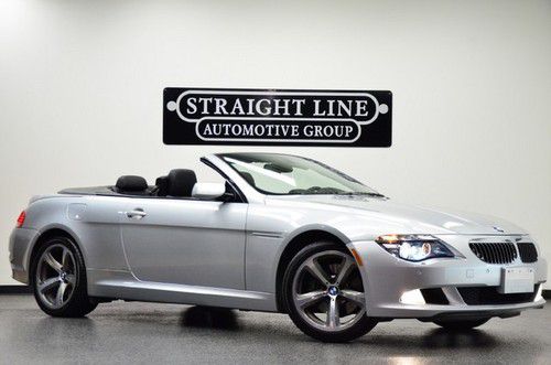 2009 bmw 650i convertible silver/black w/ 72k miles