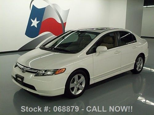 2007 honda civic ex sedan automatic sunroof alloys 79k texas direct auto