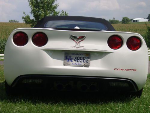 2005 Chevrolet Corvette Convertible 2-Door 6.0L White, Red Leather Black Top, US $29,500.00, image 4