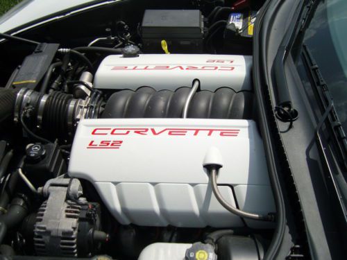 2005 Chevrolet Corvette Convertible 2-Door 6.0L White, Red Leather Black Top, US $29,500.00, image 10