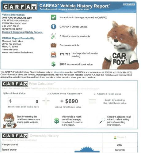 2002 E-250 SUPER VAN CARFAX CERTIFIED ONE FLORIDA OWNER READY TO WORK AND MAKE$$, US $5,988.00, image 29