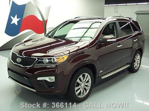 2013 kia sorento sx awd 7pass leather pano roof nav 20k texas direct auto