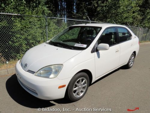 2002 toyota prius 4 door passenger sedan hybrid car 1.5l gas/electric motor