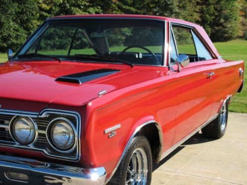 Mopar muscle 1967 plymouth gtx 440 4speed numbers matching