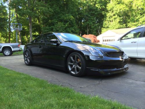 2006 g35 coupe 6mt - black/black, 89k miles, 1 owner tastefully modded - mint