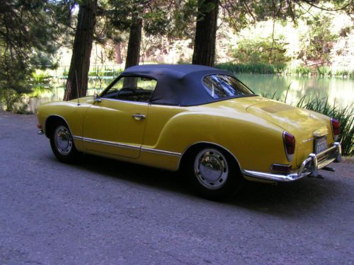 Volkswagen:  1971 karmann ghia convertible.  california car!