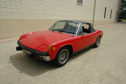 1973 porsche 914 red/black no reserve