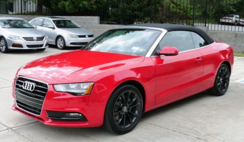 2014 audi a5 convertible 5000 miles 35mpg leather aluminum wheels heated seats