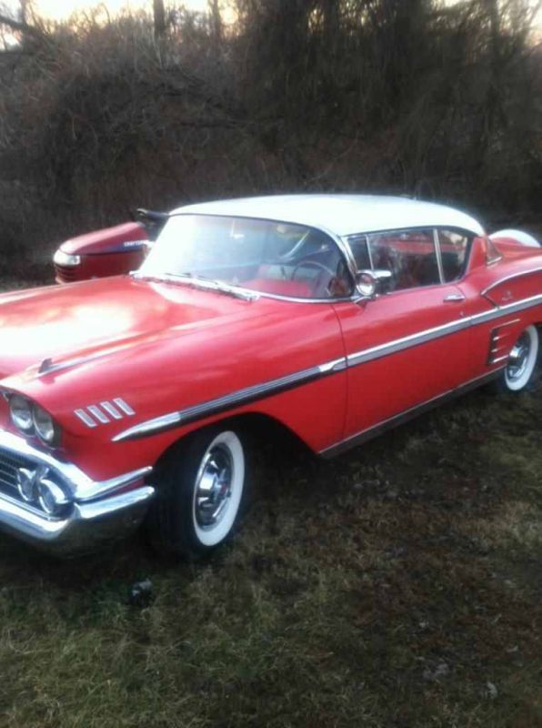 1958 Impala with red body and white top, US $9,000.00, image 2