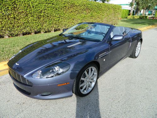 2006 aston martin db9 volante v12 automatic slate blue 14k miles new tires wow