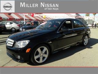 2010 mercedes-benz c-class c300 black black spoert moon roof