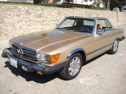 1984 380sl 65,000 miles both tops polished alloys new tires cd player calif.