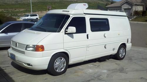 2003 volkswagen eurovan mv van pop-top camper 3-door 2.8l by winnebago &amp; vw