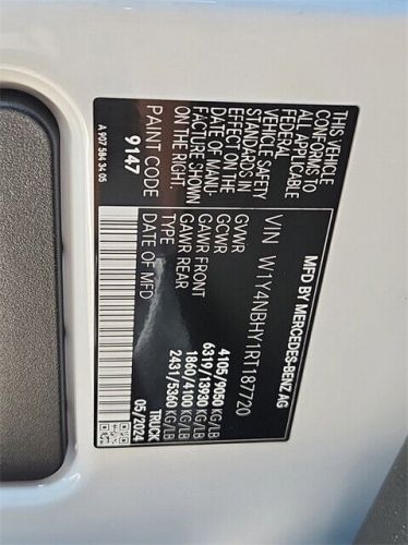 2024 Mercedes-Benz Sprinter Cargo 144 WB, US $68,782.00, image 19