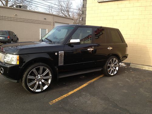 2006 range rover supercharged on 24" chrome stormer