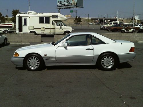 1990 mercedes 500 sl low mileage convertable tan leather seats auto transmission