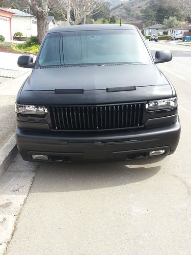 Matte black 2001 chevrolet silverado 1500 lt extended cab pickup 4-door 5.3l