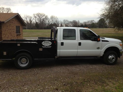 2011 ford f350 crew 4x4 diesel utility bed