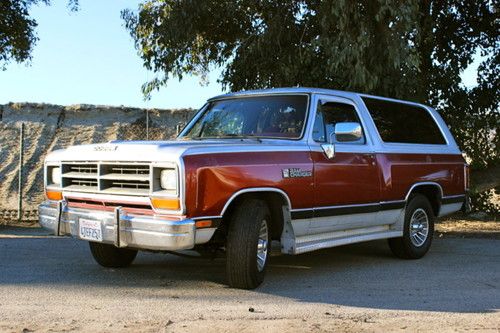 Very rare-1988 dodge ram chrager le150-no reserve-excellent interior-all orginal