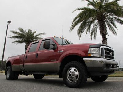 Ford f350 super duty crew cab 4x4 fx4 lariat power stroke diesel dually