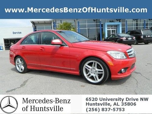2009 mercedes benz c300 c class red black leather roof low miles we finance