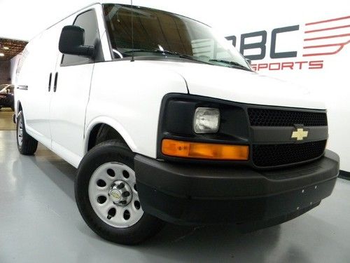 2011 chevy express cargo van lock pass thru-w/ racks inside 1owner clean carfax