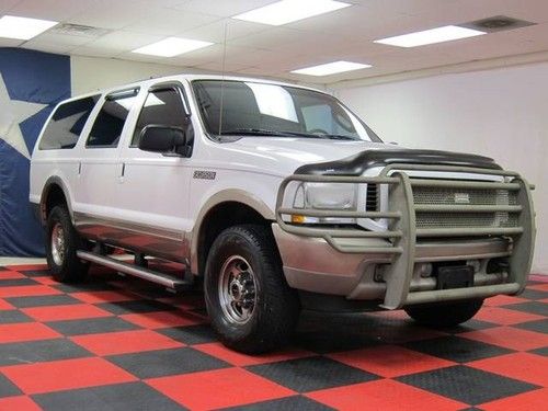 2004 excursion eddie bauer diesel 4x4 tv  leather service records