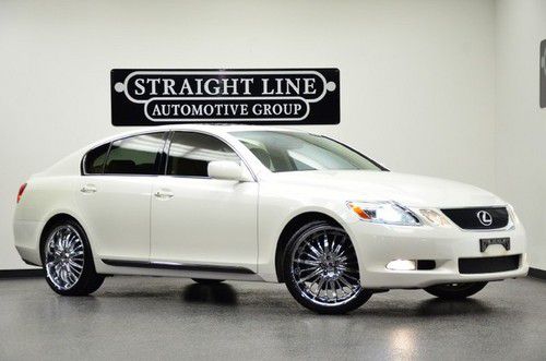 2006 lexus gs300 white/tan navigation chrome whls