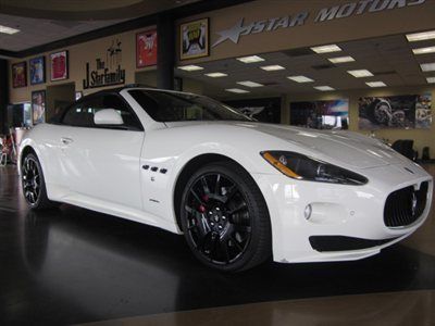 2012 maserati gran turismo convertible only 3k miles white with black interior