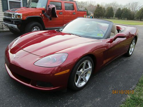 2006 corvette convertible, loaded, &lt;3k miles. below nada. 6 speed,  z51, hud