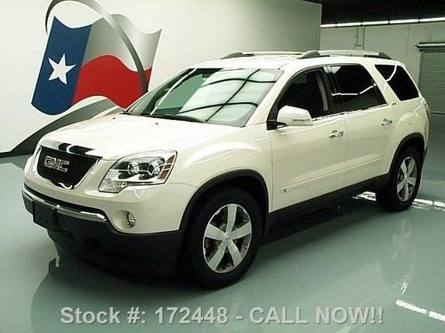 2010 gmc acadia slt awd htd leather nav rear cam 32k mi texas direct auto