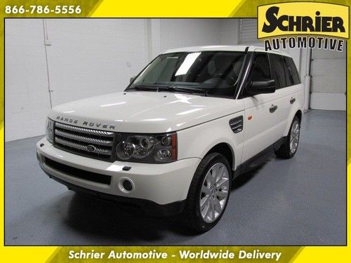 2007 land rover range rover sport supercharged white navigation 4x4 heated leath
