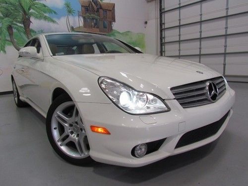 2007 mercedes cls-550,white/tan,49k only,keyles-go,amg pckg,loaded !!!