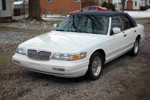 1993 Mercury Grand Marquis GS Sedan 4-Door 4.6L, White Leather Interior, US $1,500.00, image 2