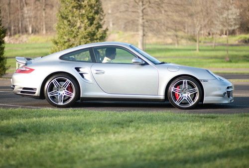 2008 Porsche 911T (997) Twin Turbo Arctic Silver, Leather, Sport Chrono 1285 mi, US $95,000.00, image 3