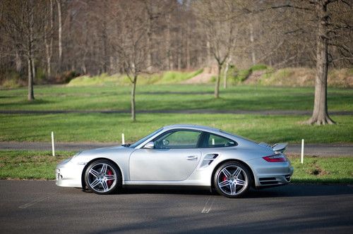 2008 Porsche 911T (997) Twin Turbo Arctic Silver, Leather, Sport Chrono 1285 mi, US $95,000.00, image 4