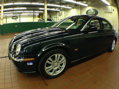 Jaguar s-type 4.2 v8 1 owner low miles leather sunroof clean carfax