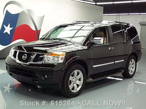 2011 nissan armada sl 8 pass rear cam leather 20's 30k texas direct auto