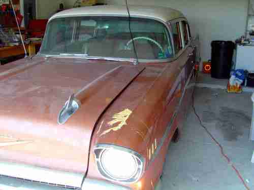 Cream and Tan 57 Chevy for parts or Restoration. NON-RUNNING, US $4,500.00, image 17