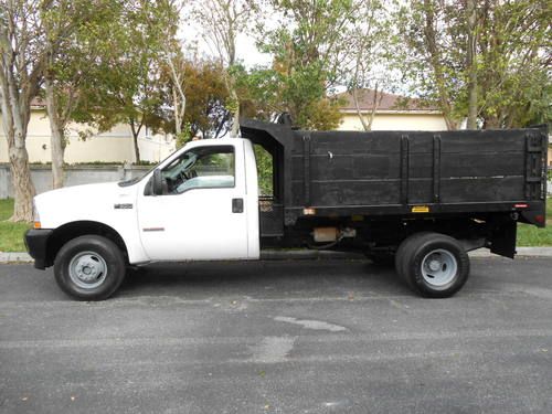 2003 ford f-350 regcab 4x4 dump truck ( 48k! )